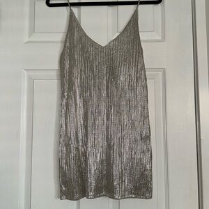 Lightly textured and shiny Amuse Society mini strappy dress.